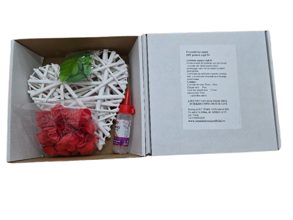 Coronita tip inima DIY pt copii - imagine 2